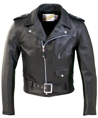 613 - One Star Perfecto Leather Motorcycle Jacket (Black)